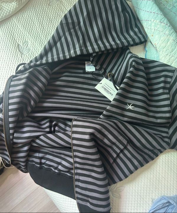MUSINSA公式 | THE COLDEST MOMENT TCM stripe hooded zip-up