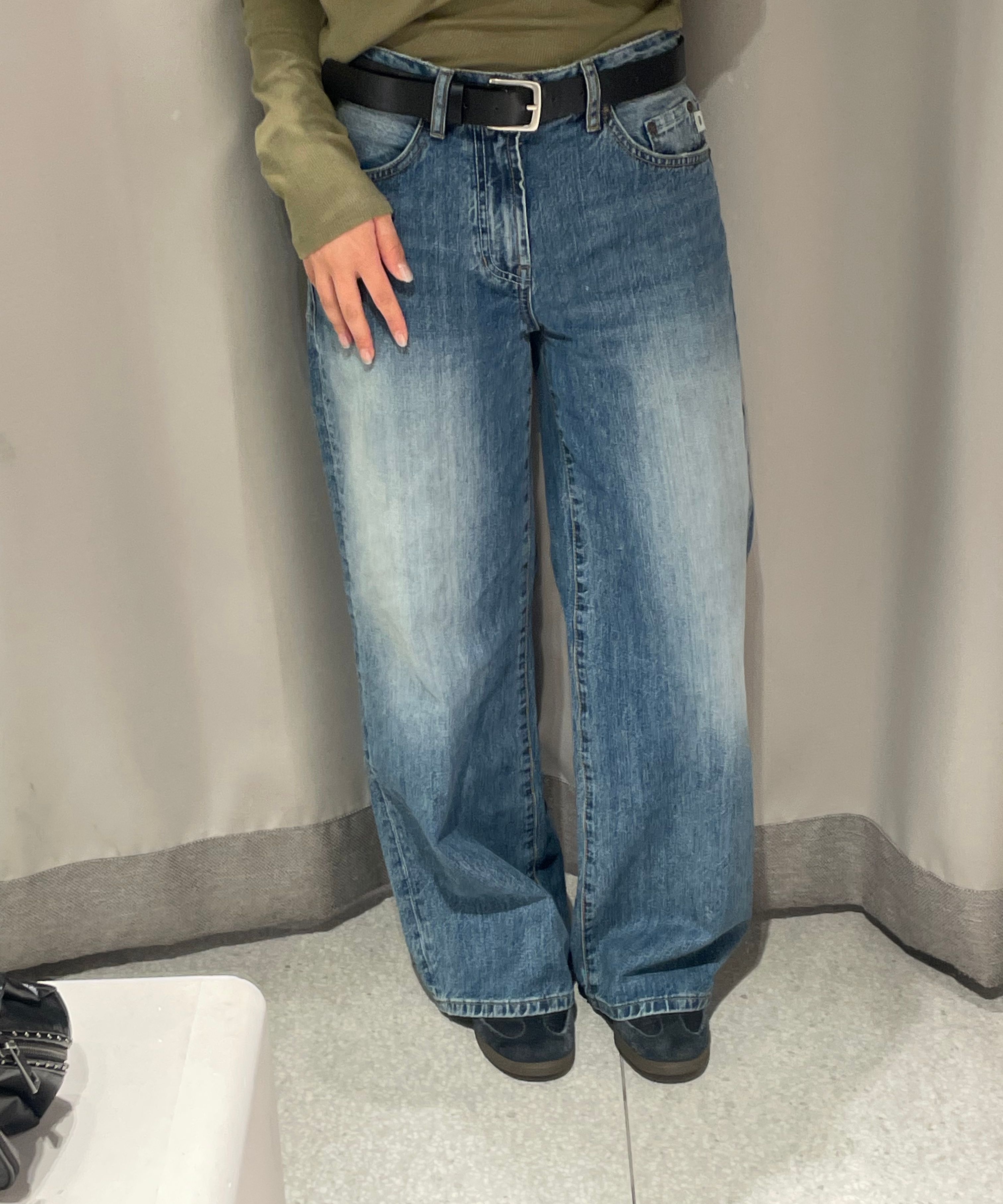 ★ GLOWNY★ THE HANNAH JEANS DEEP BLUE GC25SSJS005DB MUSINSA | GLOWNY THE HANNAH JEANS (DEEP BLUE)