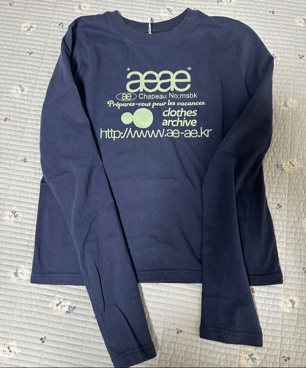 MUSINSA公式 | AEAE WEB LOGO CROP L/S [WHITE]