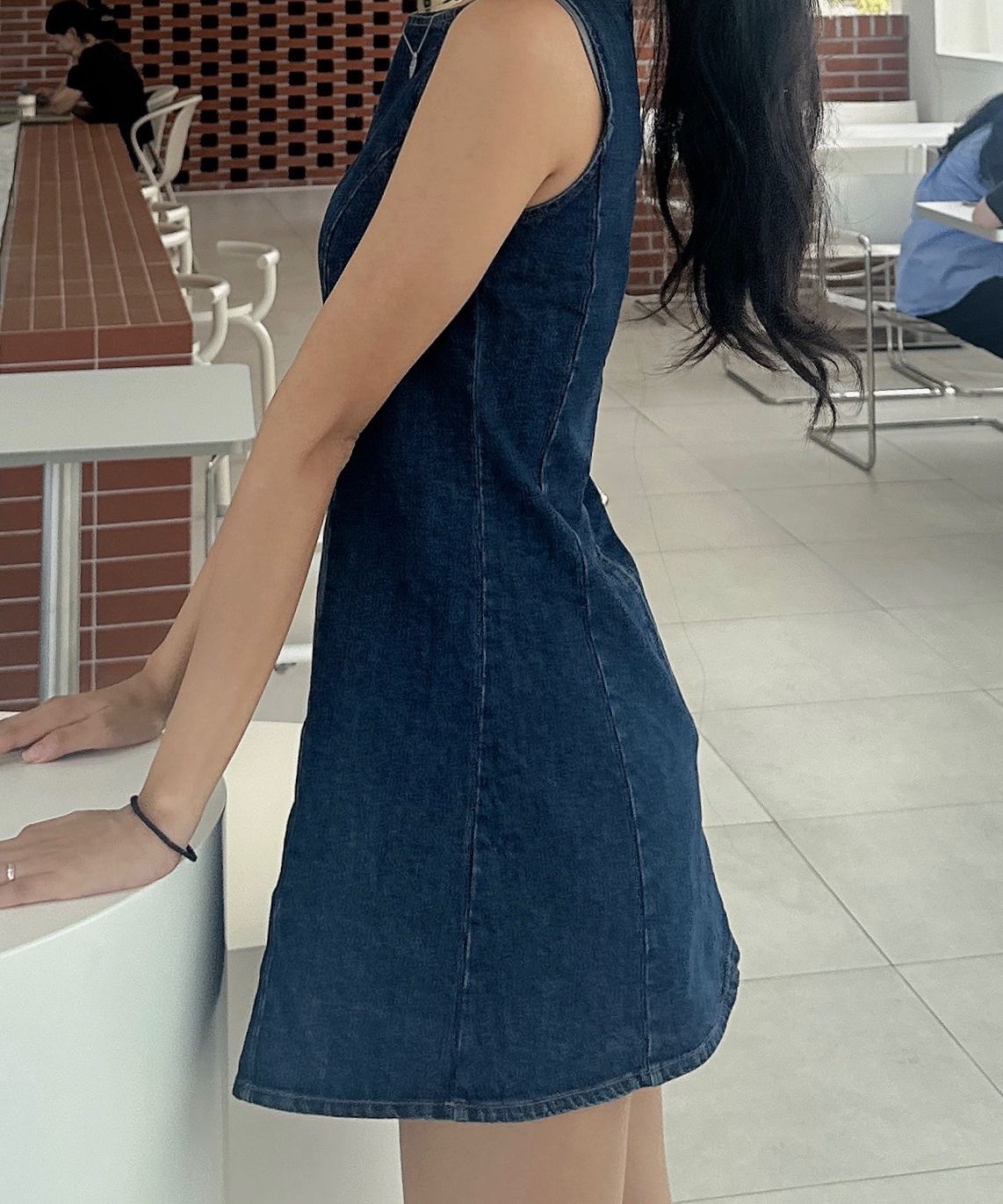 ◆GLOWNY◆ THE CHLOE DRESS DEEP BLUE GY24CLBOP002DB MUSINSA | GLOWNY THE CHLOE DRESS (DEEP BLUE)