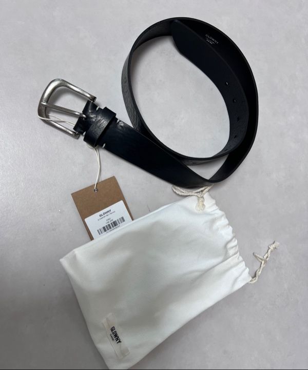 MUSINSA | GLOWNY G COMFORT BELT (BLACK)
