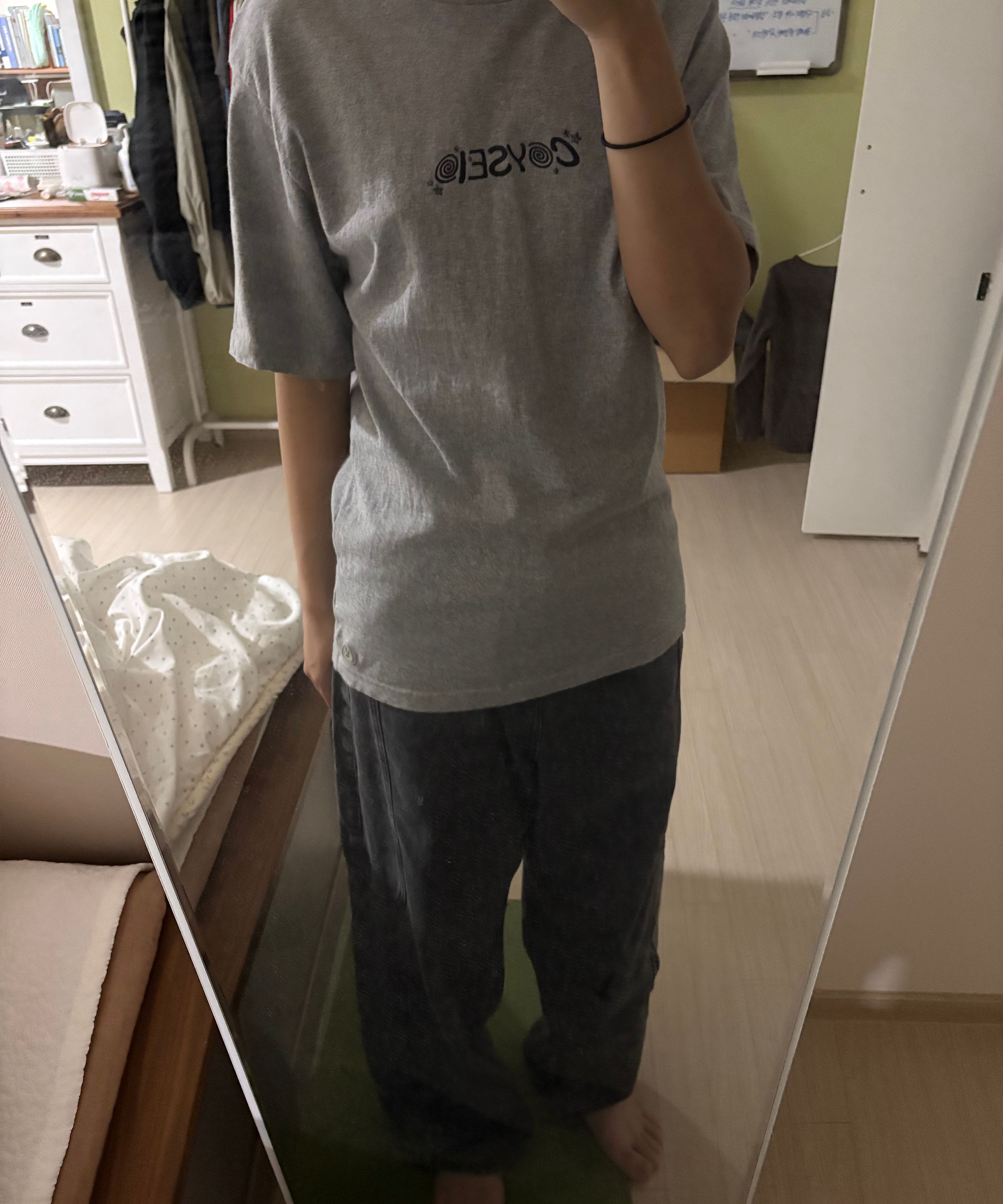 【COYSEIO】 LITTLE STARS REGULAR T-SHIRT MELANGE GREY MUSINSA | COYSEIO LITTLE STARS REGULAR T-SHIRT MELANGE GREY