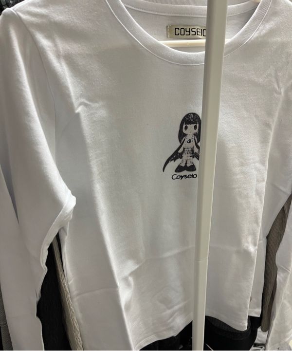 COYSEIO☆ LEGNA CHARACTER LONGSLEEVES MUSINSA | COYSEIO LEGNA CHARACTER LONGSLEEVES WHITE