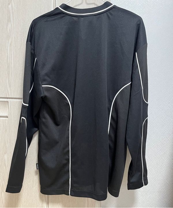 MUSINSA | ROMANTIC CROWN Piping Sports Jersey Vol.2_Black