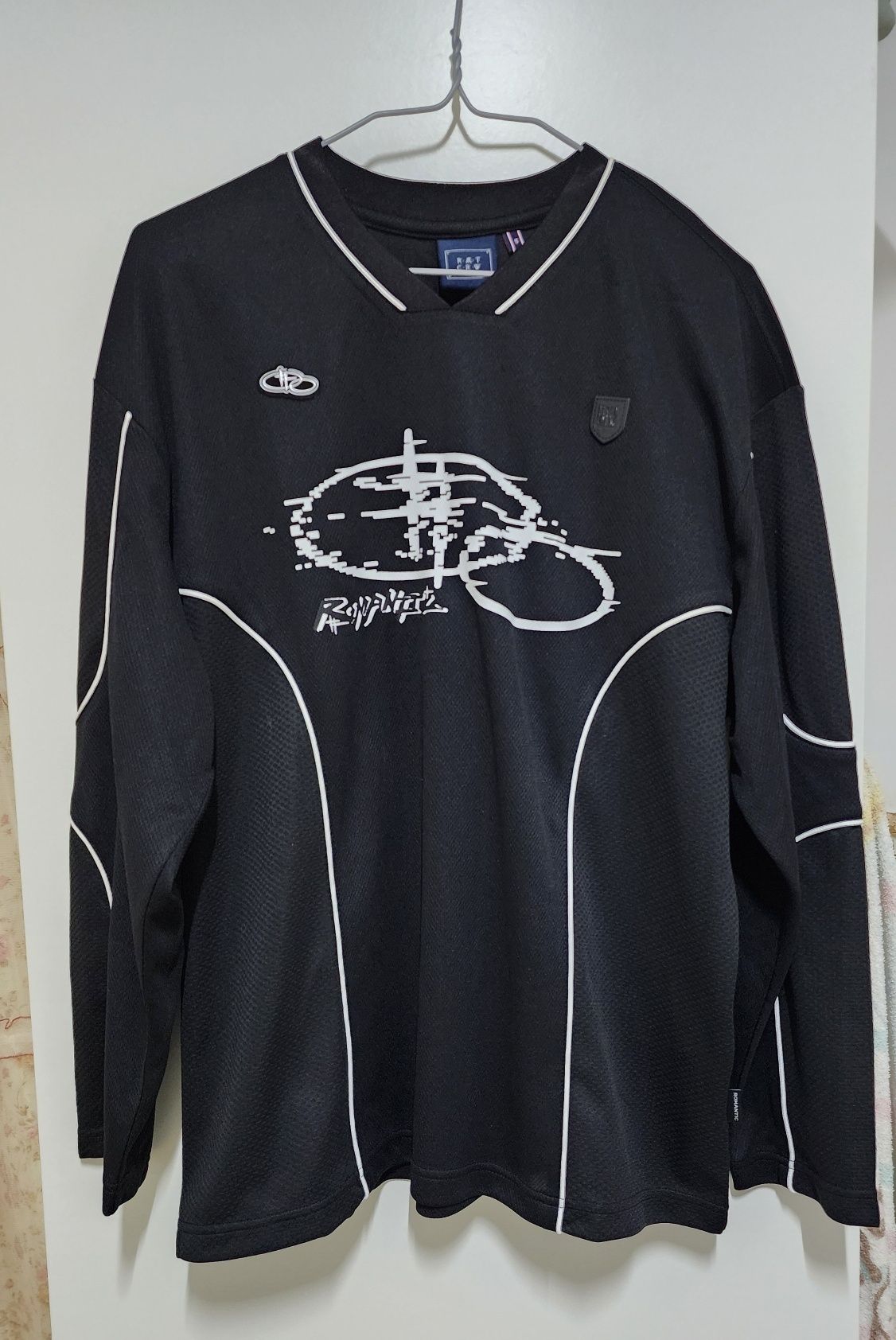 ●ROMANTIC CROWN● RC PLAY LOGO RACING JERSEY (2色) unisex RC PLAY LOGO RACING JERSEY_BLACK | ROMANTIC CROWN