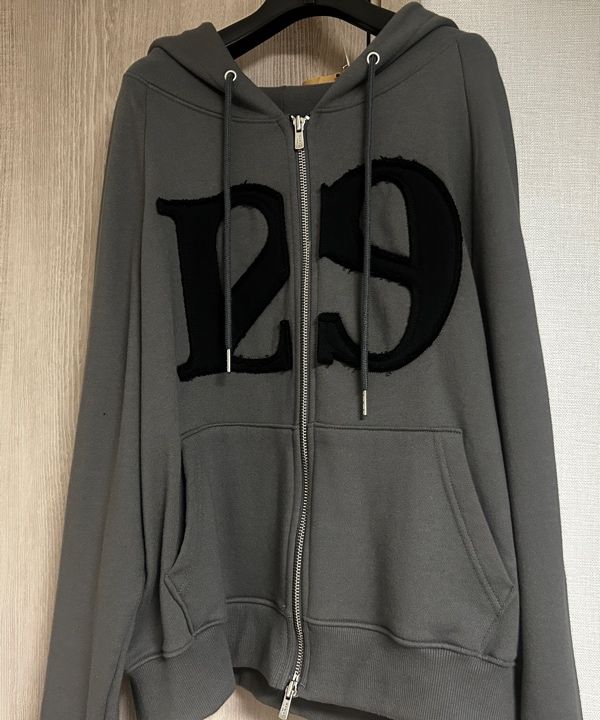 トップス ILLIGO 129 Logo Patch Hoodie Charcoal MUSINSA | ILLIGO 129 Logo Patch Hoodie Charcoal