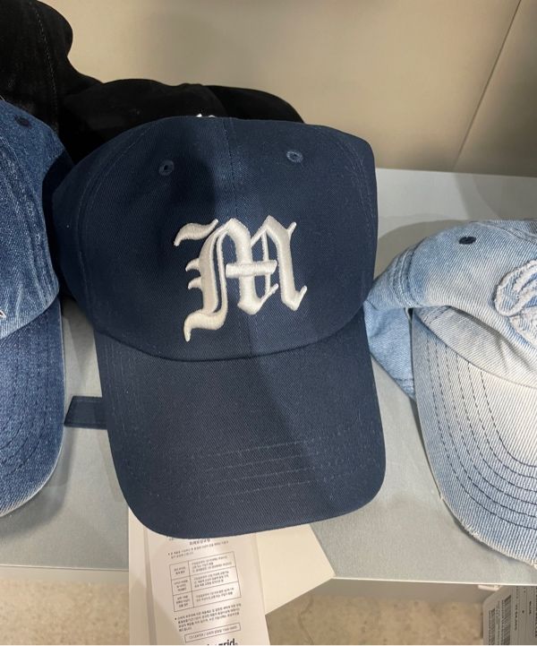 【mahagrid】23SS★ GOTHIC M LOGO BALL CAP GOTHIC M LOGO BALL CAP [NAVY] - MAHAGRID