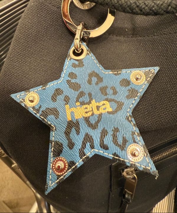 MUSINSA | HIETA Tanny Keyring / Blue Leopard