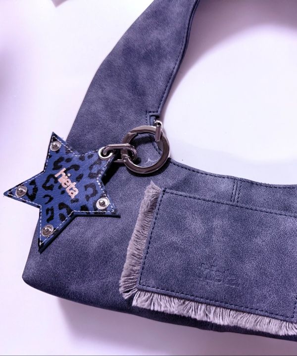 MUSINSA | HIETA Tanny Keyring / Blue Leopard