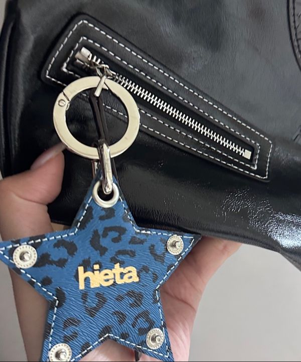 ■Hieta■ Tanny  Blue Leopard Keyring MUSINSA | HIETA Tanny Keyring / Blue Leopard