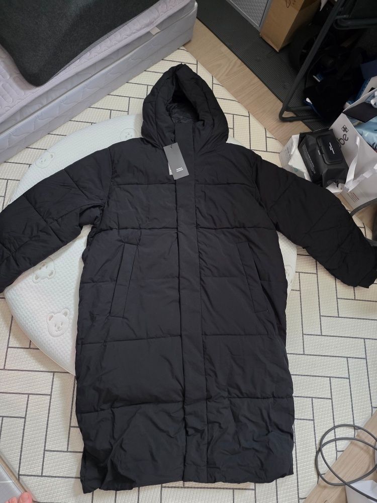 MUSINSA | MUSINSA STANDARD Daily Puffer Long Padding Parka [Black]