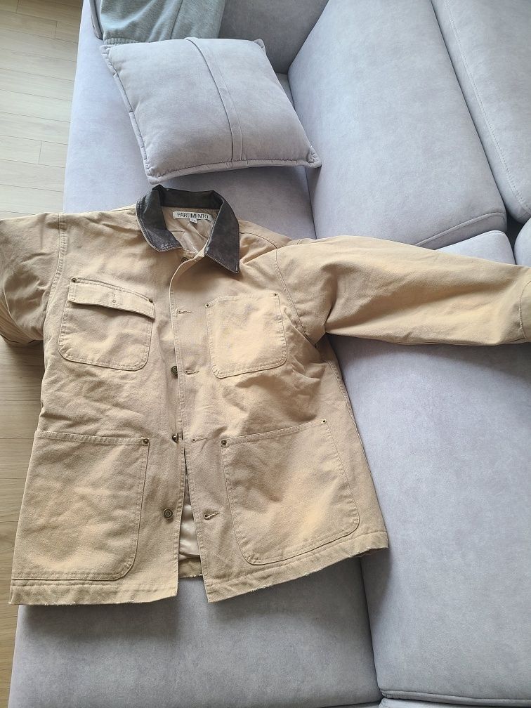 アウターその他 PARTIMENTO 3M Thinsulate VTG Washed Chore Jacket Quilted Lin PARTIMENTO
