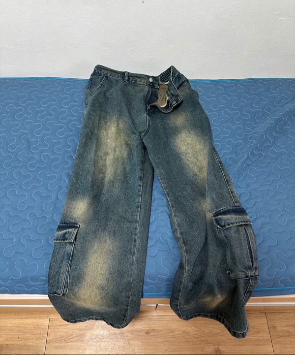 ★XTONZ★ XP235 Irregular Washing Under Cargo Denim Pants DA MUSINSA | XTONZ XP235 Irregular Washing Under Cargo Denim