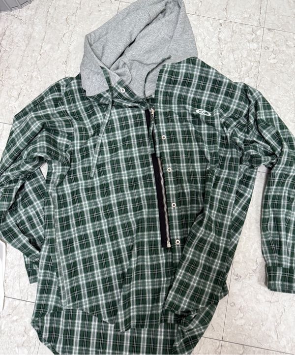 ★OY★S.L CHECK ZIPPER HOODIE SHIRTS - BLACK★正規品/送料込 OY (오와이) Ι OPENYARD