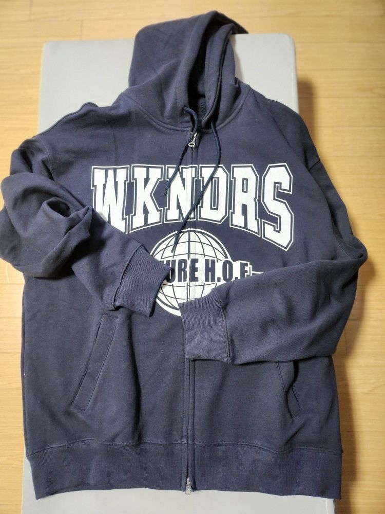 MUSINSA公式 | WKNDRS H.O.F ZIPUP HOODIE (NAVY)