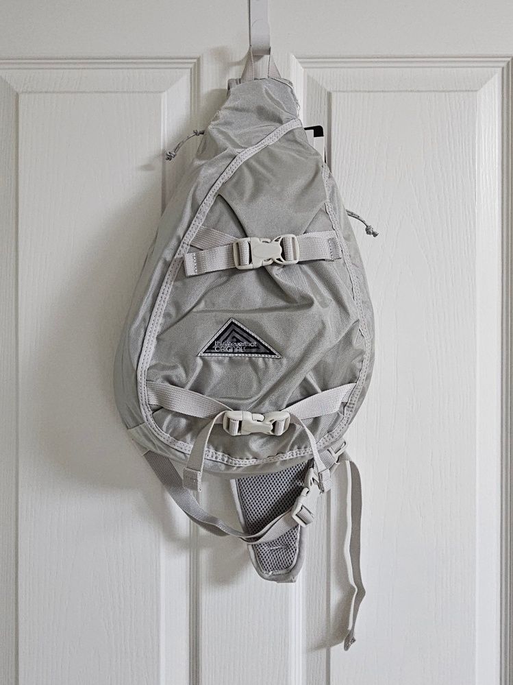 MUSINSA | thisisneverthat® Washed Nylon Sling Bag Cream