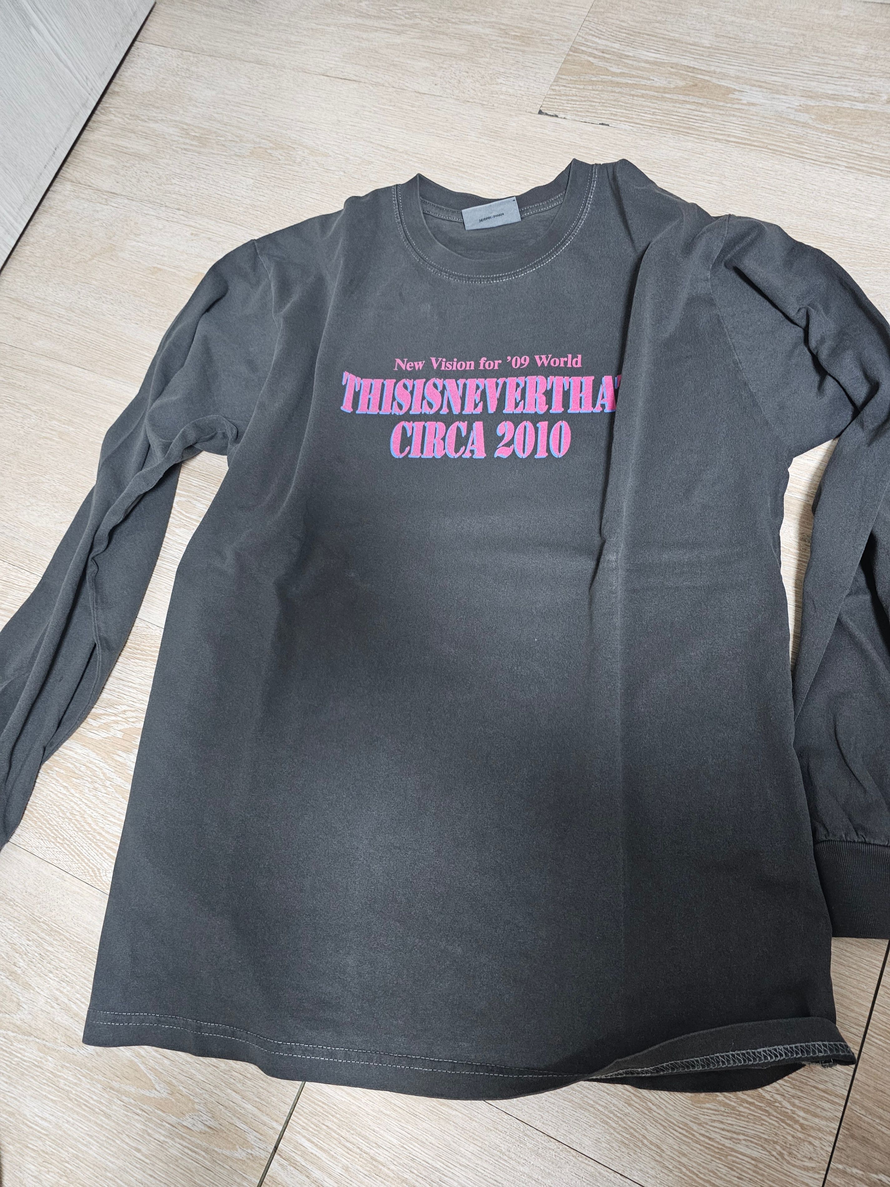 MUSINSA | thisisneverthat® Basketball Hoop L/S Tee Charcoal