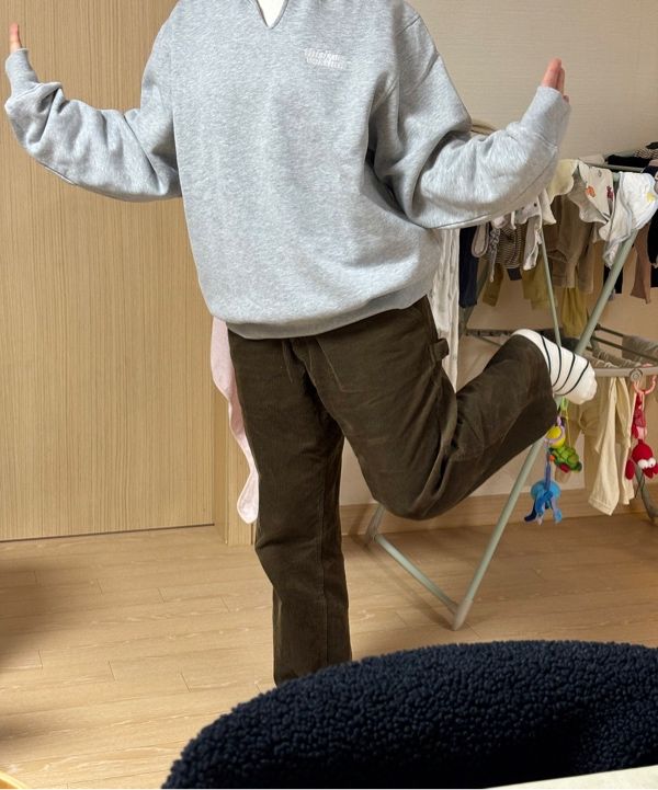 MUSINSA | thisisneverthat (FW24) Open Collar Sweatshirt