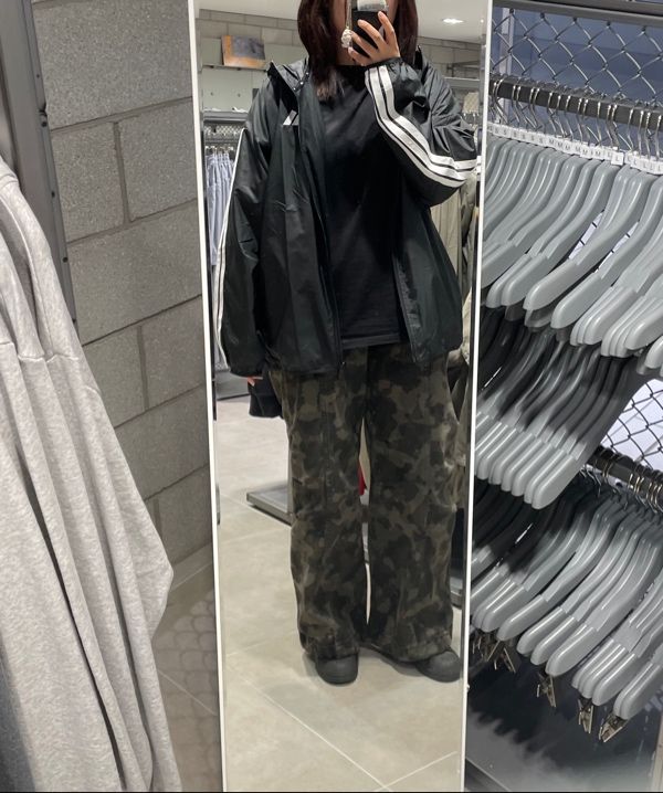 MUSINSA公式 | AAKAM Knee Pin-tuck Camouflage Twill Pants (Khaki)