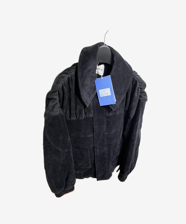 MUSINSA公式 | TYPESERVICE Mixed Shirring Jumper [Black]