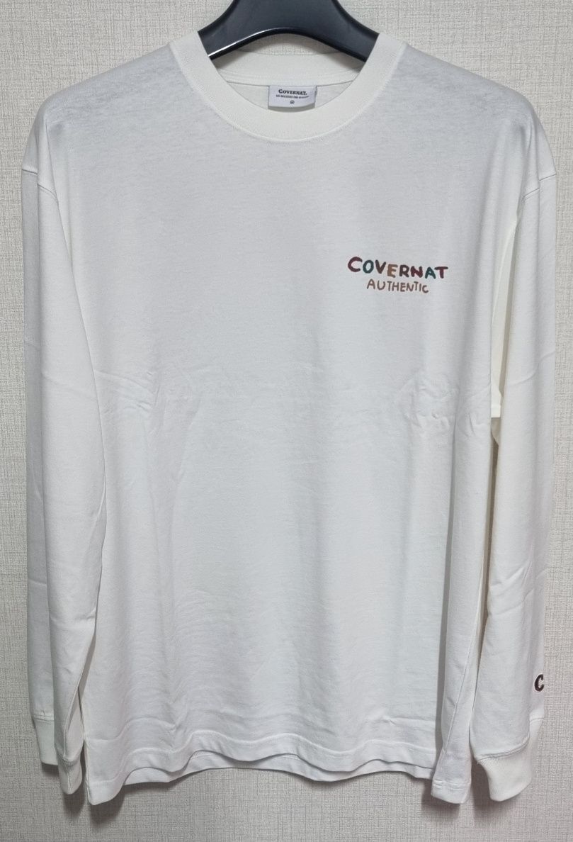 MUSINSA | COVERNAT Iceland Line Graphic Long Sleeve White