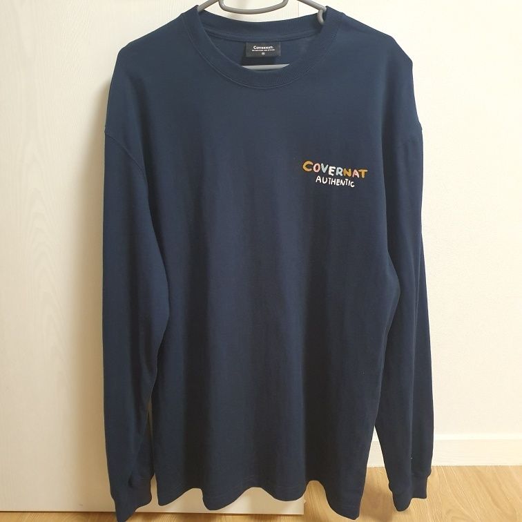 MUSINSA | COVERNAT Iceland Line Graphic Long Sleeve White
