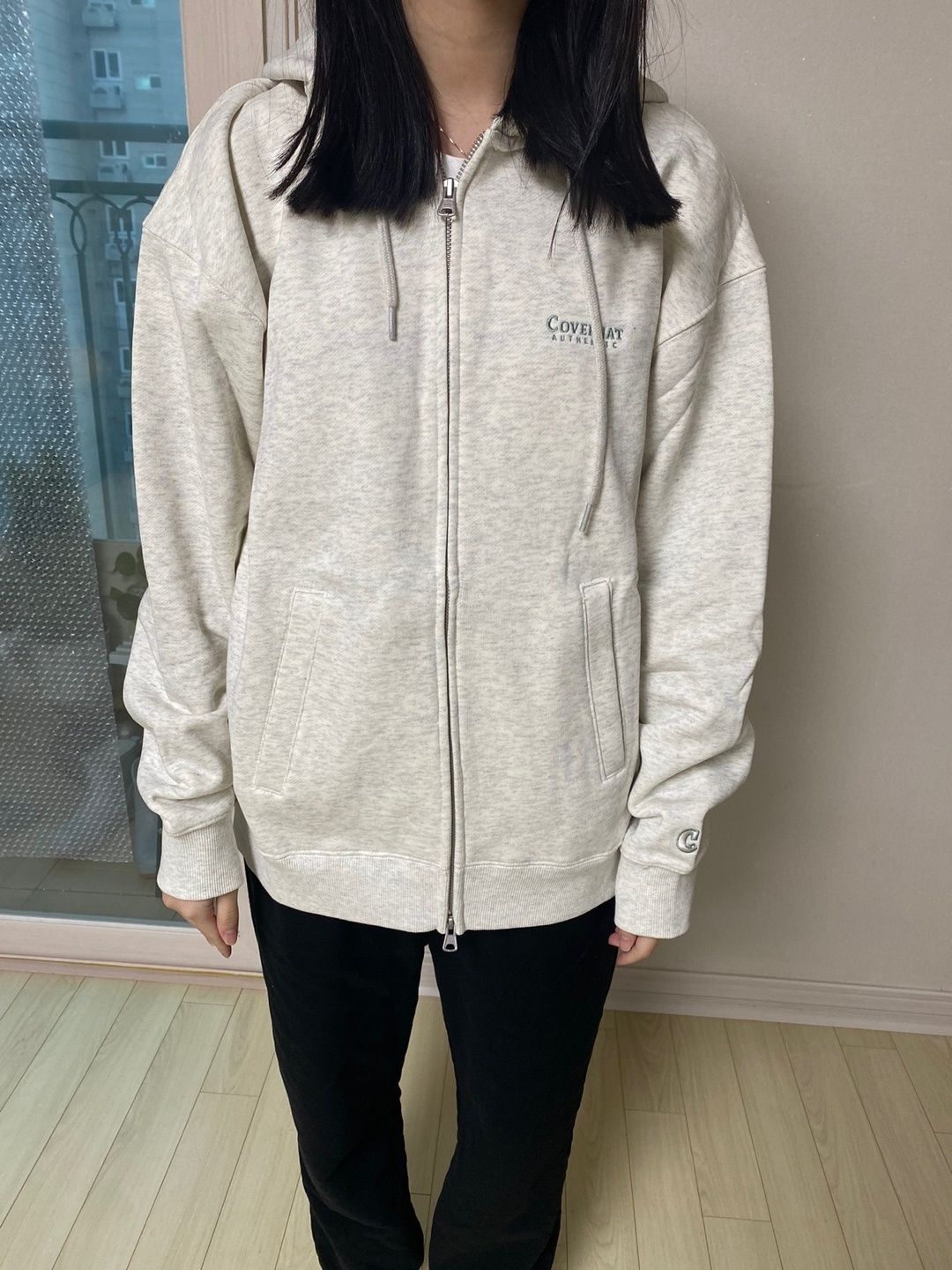 パーカー・フーディ COVERNAT Small Authentic Hoodie Zip-Up SA105 MUSINSA | COVERNAT AUTHENTIC LOGO HOODIE ZIP-UP