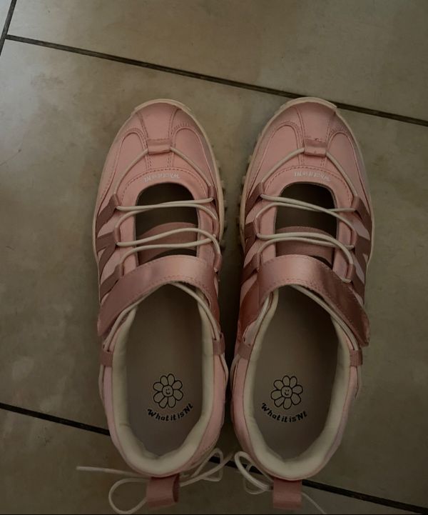 MUSINSA | WACKY WILLY Flory Mary Jane Sneakers Pink