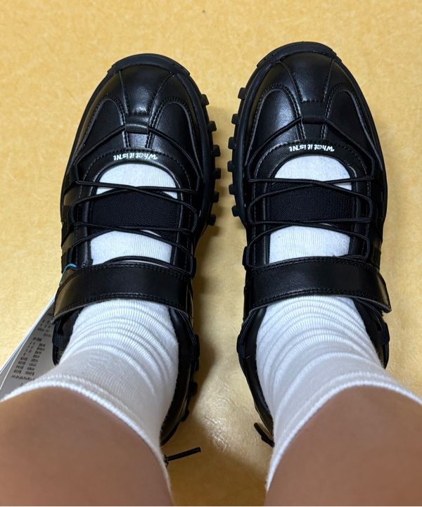 MUSINSA | WACKY WILLY Flory Mary Jane Sneakers Black