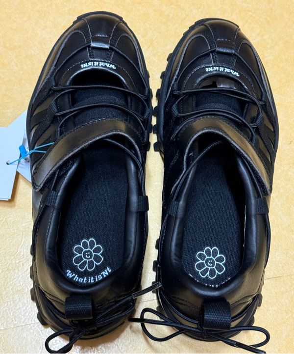 MUSINSA | WACKY WILLY Flory Mary Jane Sneakers Black