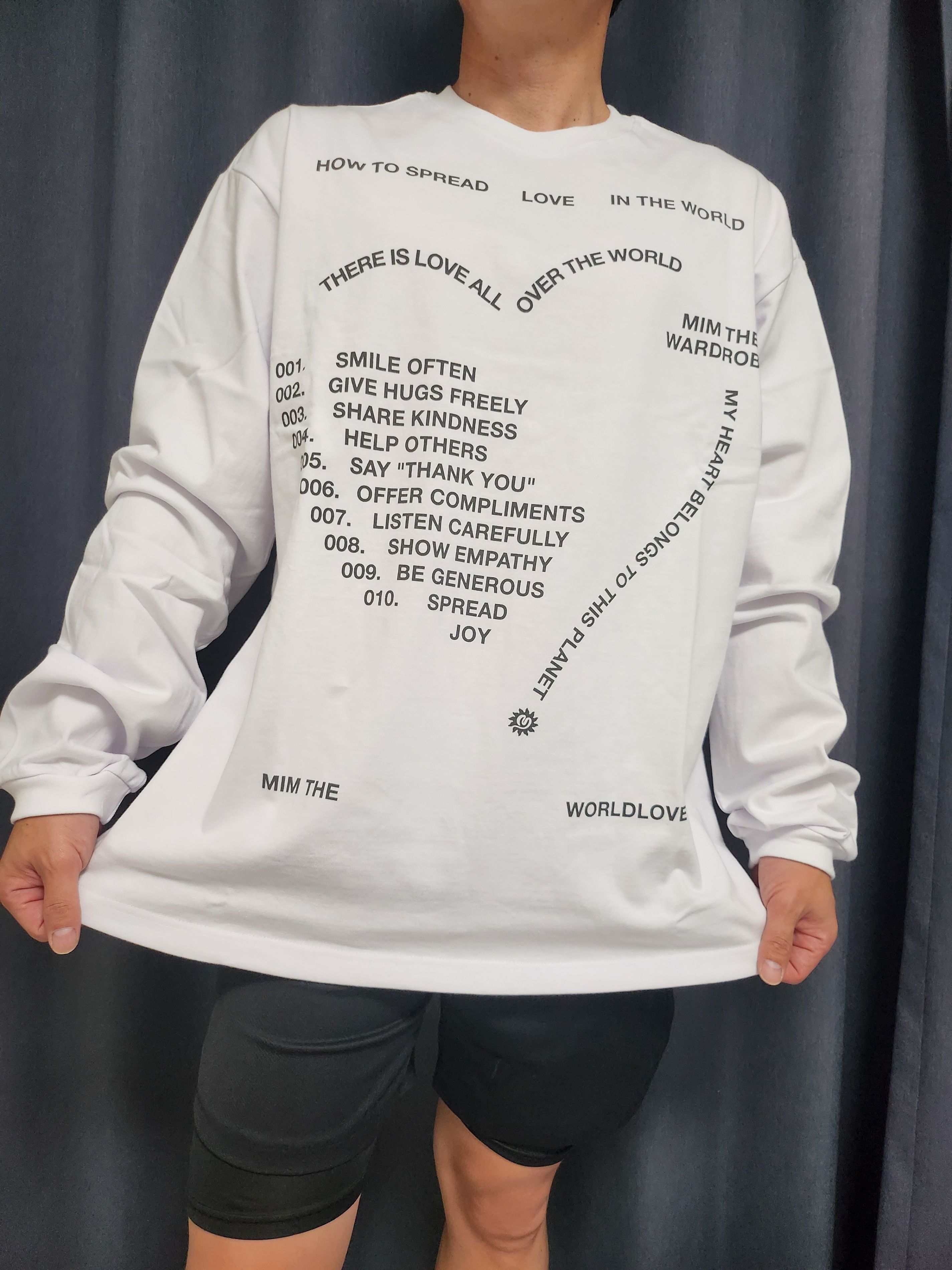 【MIMTHEWARDROBE】 Love letter t-shirt / 追跡付 MUSINSA公式 | MIMTHEWARDROBE Love Letter T-Shirt_White