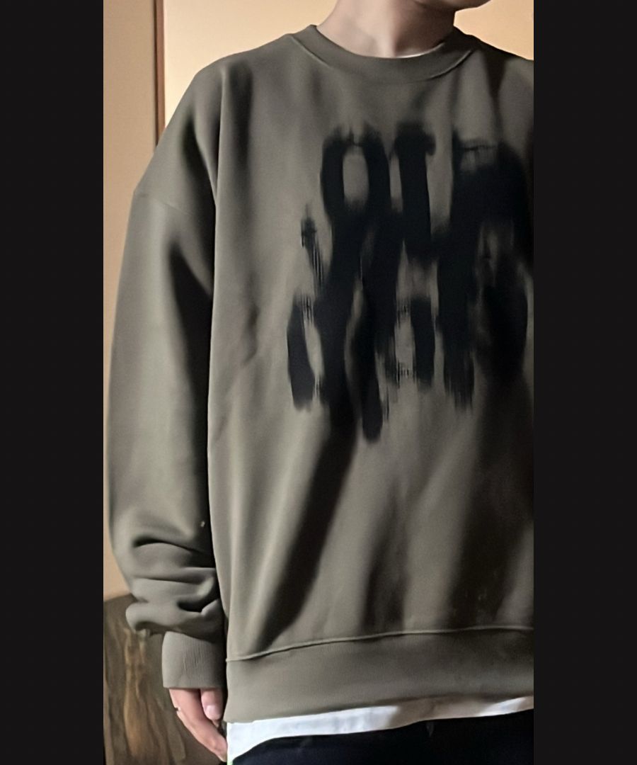 MUSINSA | SLOWACID Blurry Logo Sweatshirt [6COLOR]
