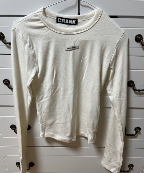 ★CRANK★CREW NECK BASIC LONG SLEEVE TOP_BLACK★正規品/人気 MUSINSA | CRANK Crew neck basic long sleeve top_black