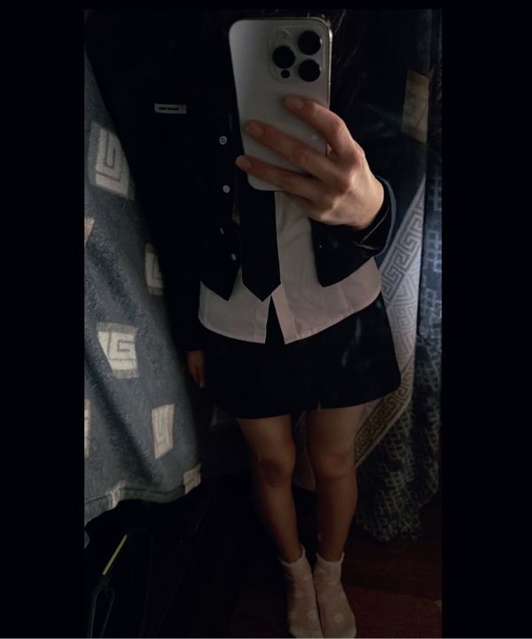 MUSINSA公式 | CRANK ニットスタッドボタンカーディガン_ネイビー