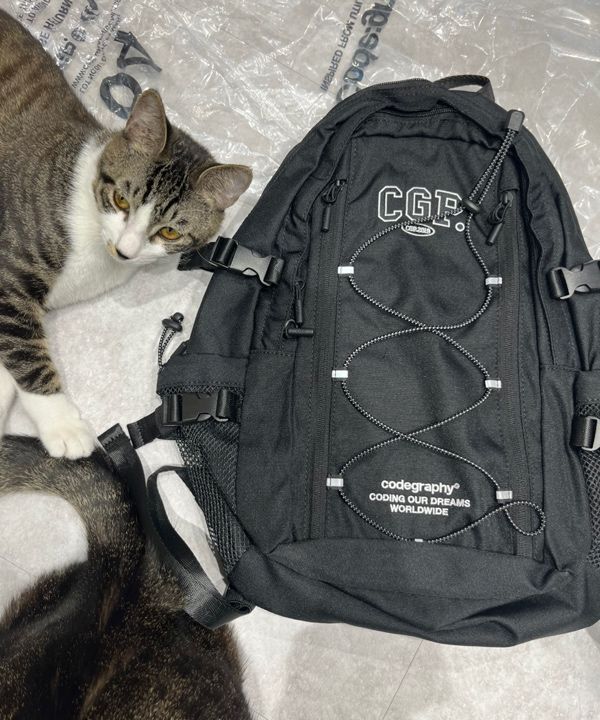MUSINSA公式 | Codegraphy CGP Arch Logo Backpack (M)_Black