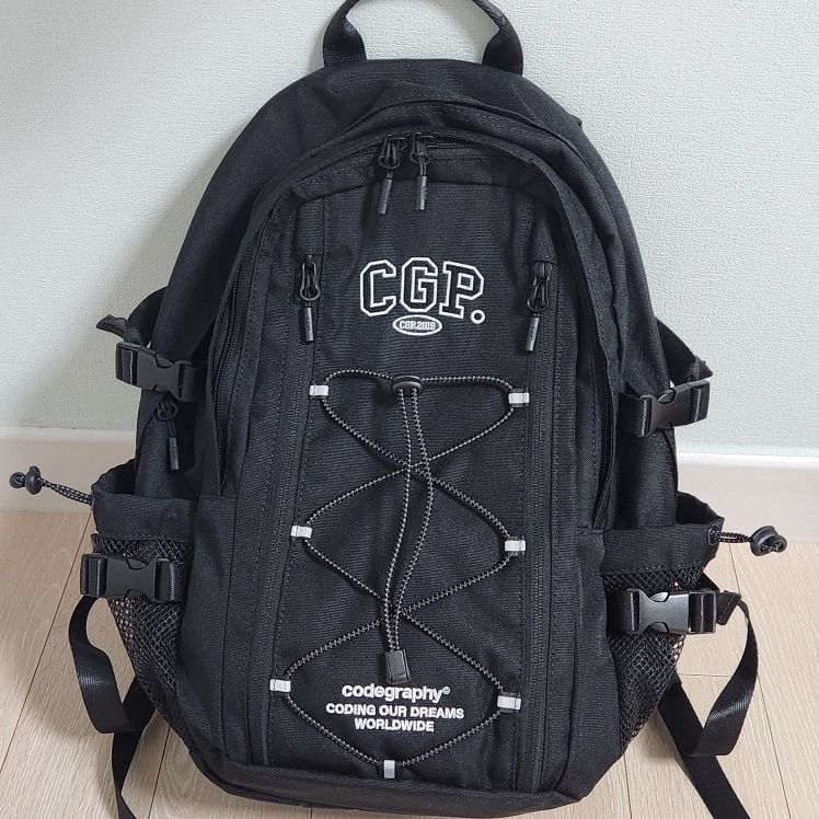 MUSINSA公式 | Codegraphy CGP Arch Logo Backpack (M)_Black