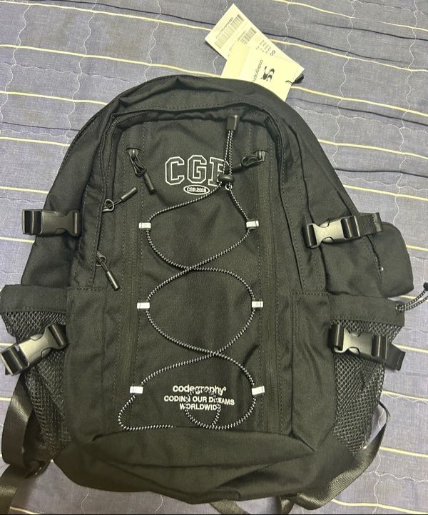 ◆codegraphy◆ CGP Arch Logo Backpack M Black CBDWUBP002BK MUSINSA | Codegraphy CGP Arch Logo Backpack (M)_Black