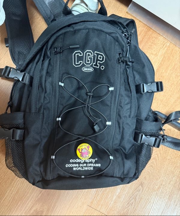 MUSINSA | Codegraphy CGP Arch Logo Backpack (M)_Black