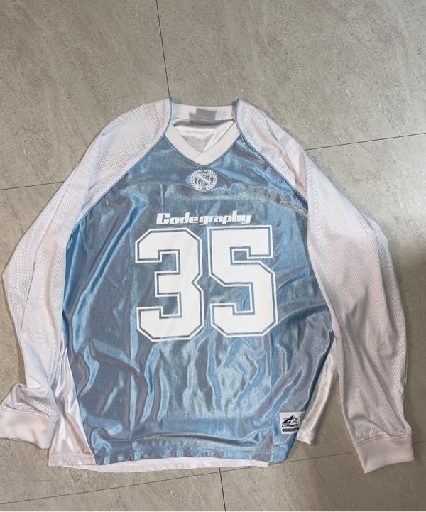 Tシャツ・カットソー CODEGRAPHY Sports color combination mesh jersey long sleeve MUSINSA | Codegraphy Sports Color Block Mesh Jersey Long