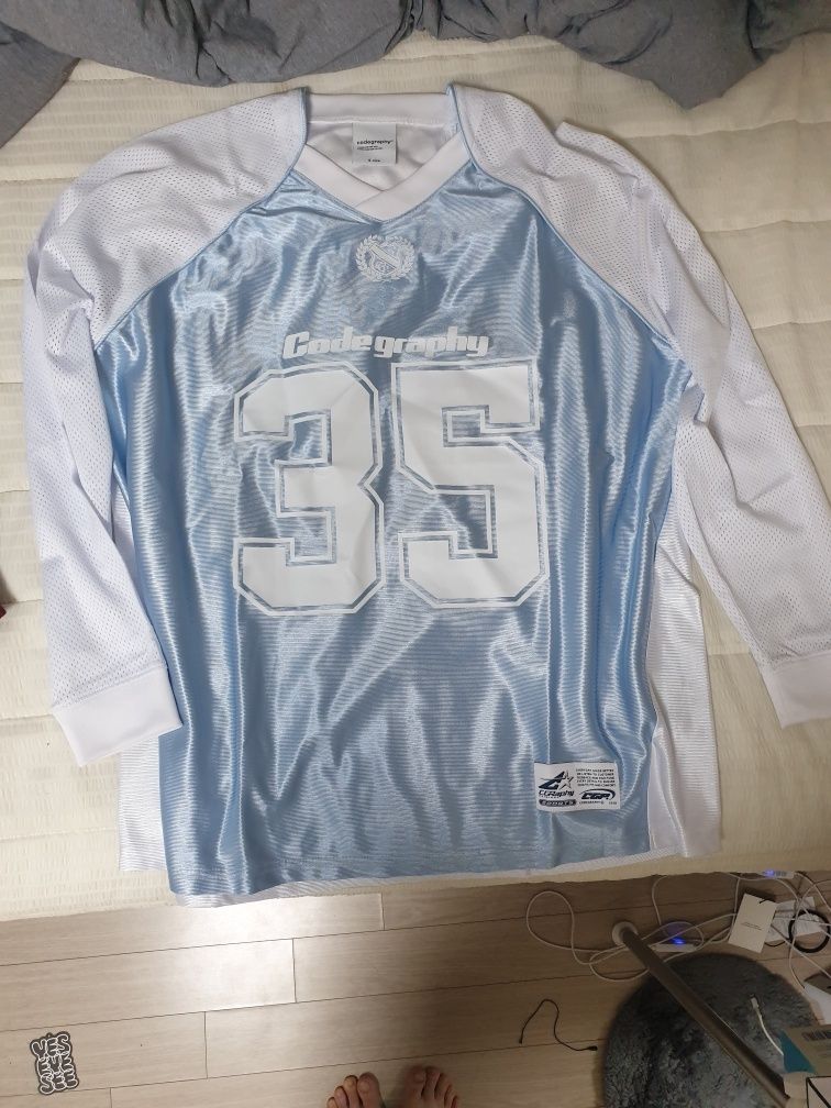 [CODEGRAPHY] SPORTS 配色 MESH JERSEY LONG SLEEVE ★大人気★ CODEGRAPHY] SPORTS 配色 MESH JERSEY LONG SLEEVE ☆大人気