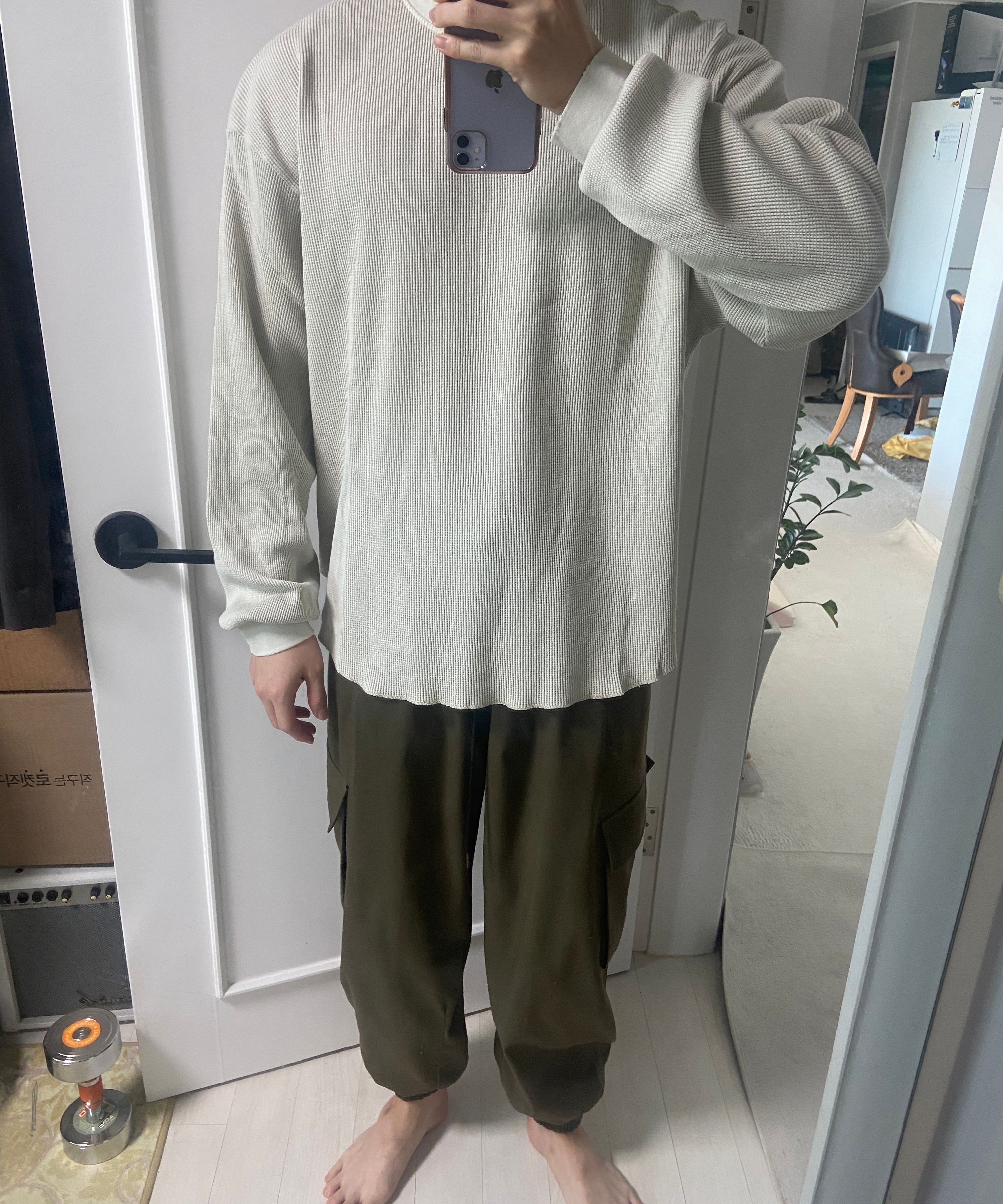 【INSILENCE】WAFFLE MIXED LONG SLEEVE MUSINSA | INSILENCE Waffle Grunge Long Sleeve WASHED BEIGE