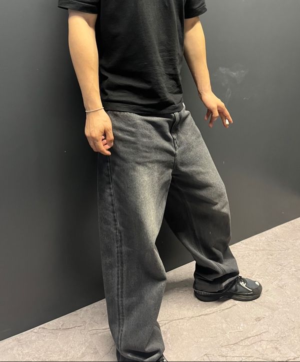 ★MUSINSA STANDARD★ Coated loose exhaust denim pants light MUSINSA | MUSINSA STANDARD Coated loose exhaust denim pants