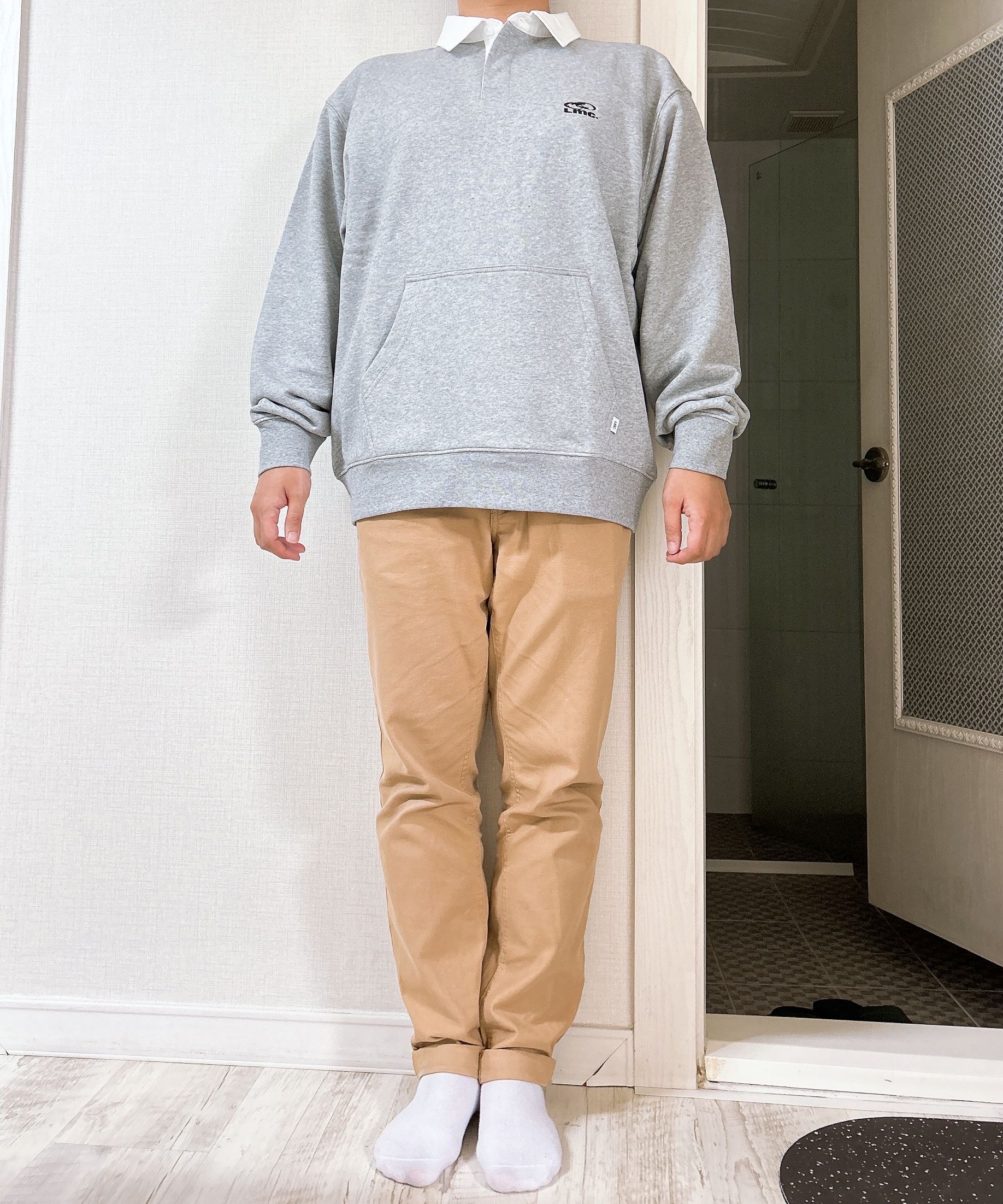 スウェット・トレーナー LMC OVAL COLLAR SWEATSHIRT SA228 MUSINSA | LMC OVAL COLLAR SWEATSHIRT heather gray