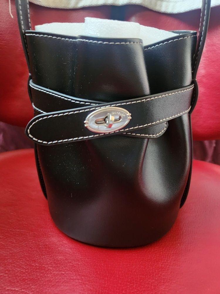 MUSINSA | OSTKAKA Classic Belt Bucket Bag Mini Black