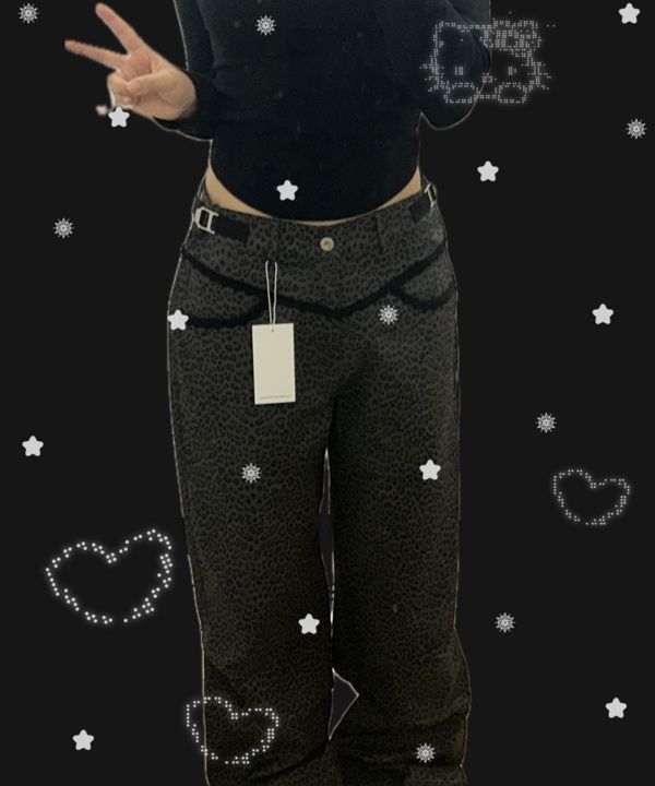 祝開店！大放出セール開催中 MUSINSA | CHARCOAL / PANTS LACE LEOPARD SETUPEXE パンツ