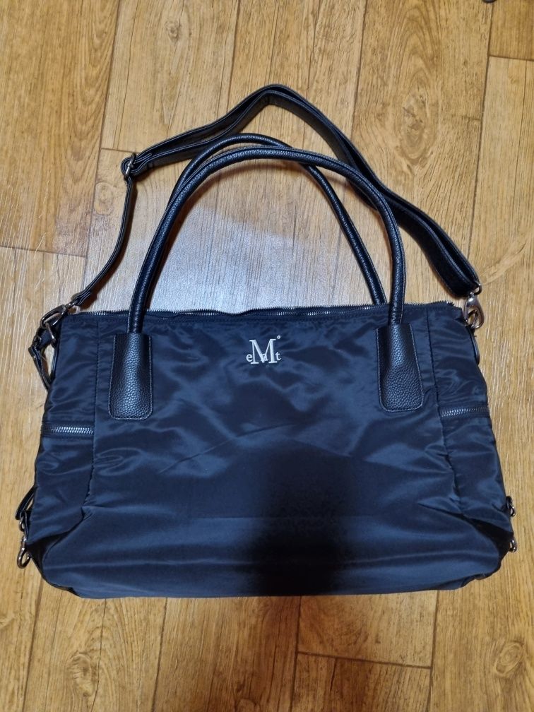 ◆MUCENT◆ 4-Way Signature Logo Unisex Tote Bag P00000LD2 MUCENT 4-way signature logo unisex tote bag P00000LD2