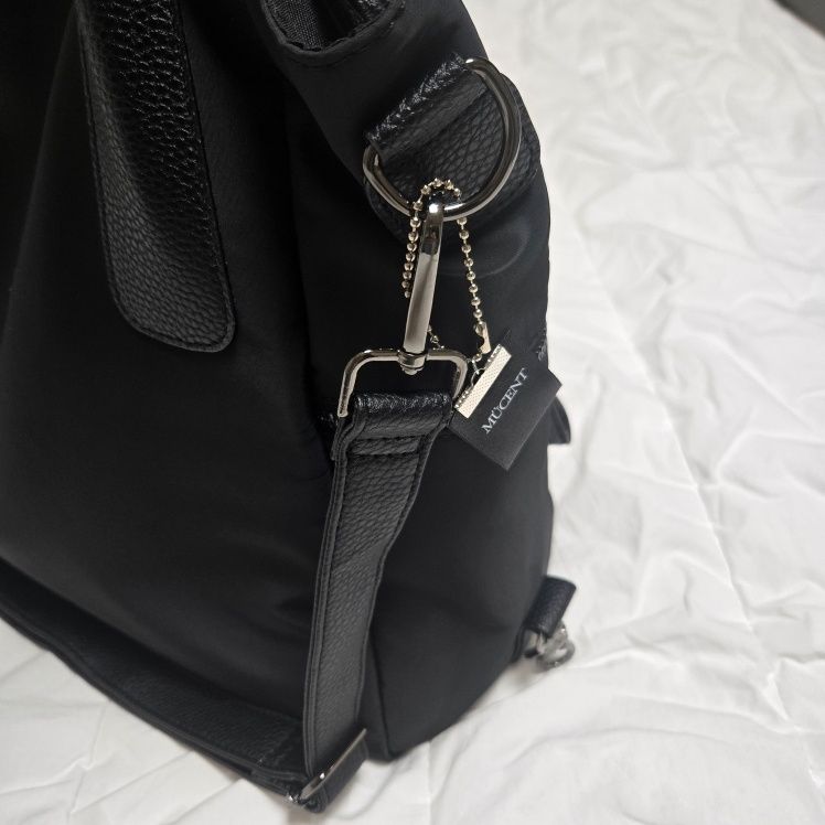 MUSINSA | MUCENT 4-Way Signature Logo Unisex Tote Bag