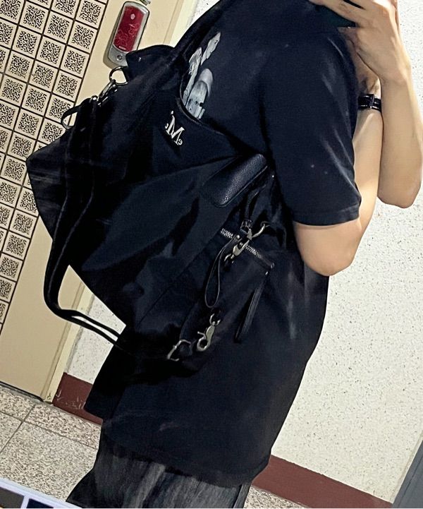 MUSINSA公式 | MUCENT 4-Way Signature Logo Unisex Tote Bag