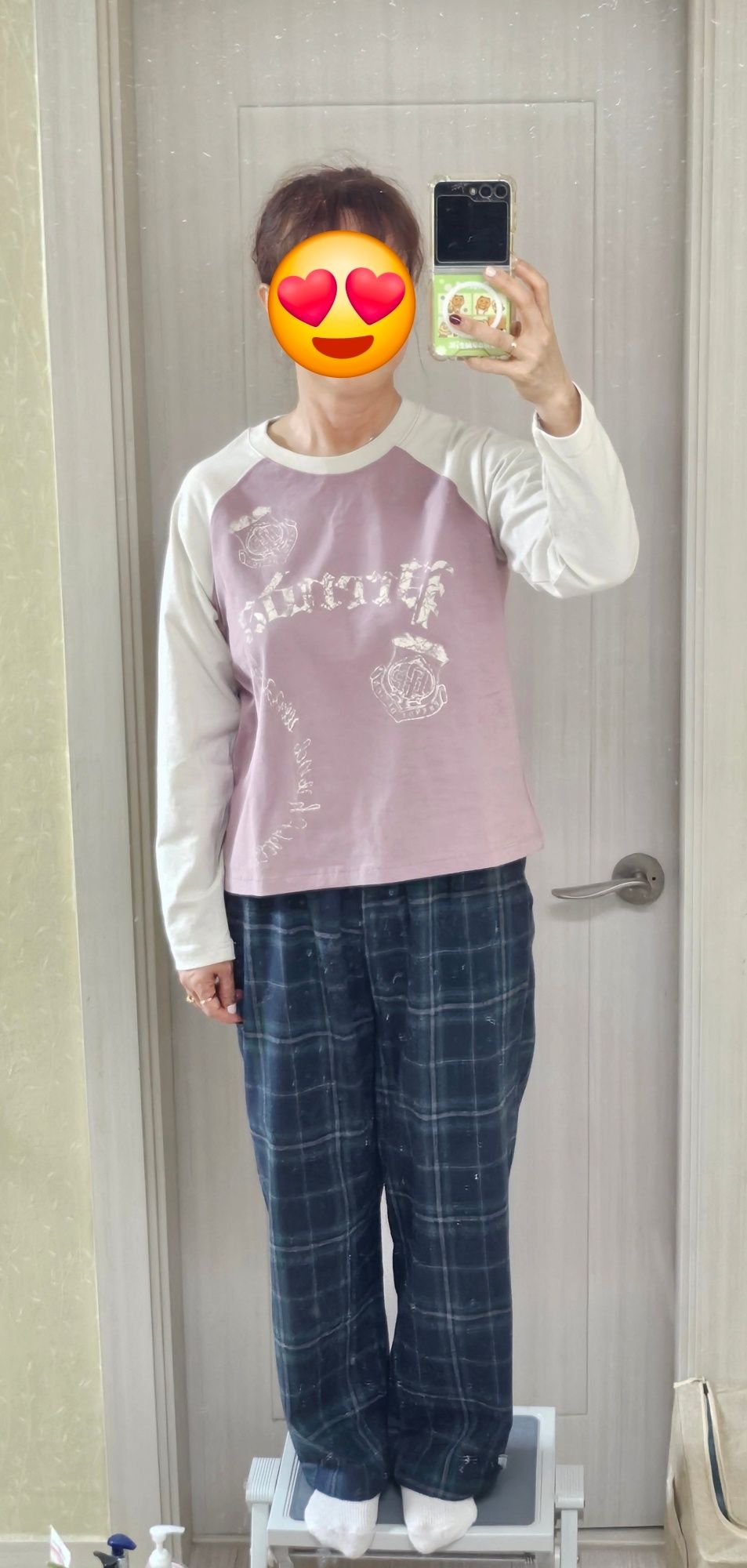 ◇PRENDA◇ VINTAGE LOGO RAGLAN LONG SLEEVE GLOOMY PINK MUSINSA | PRENDA VINTAGE LOGO RAGLAN LONG SLEEVE GLOOMY PINK