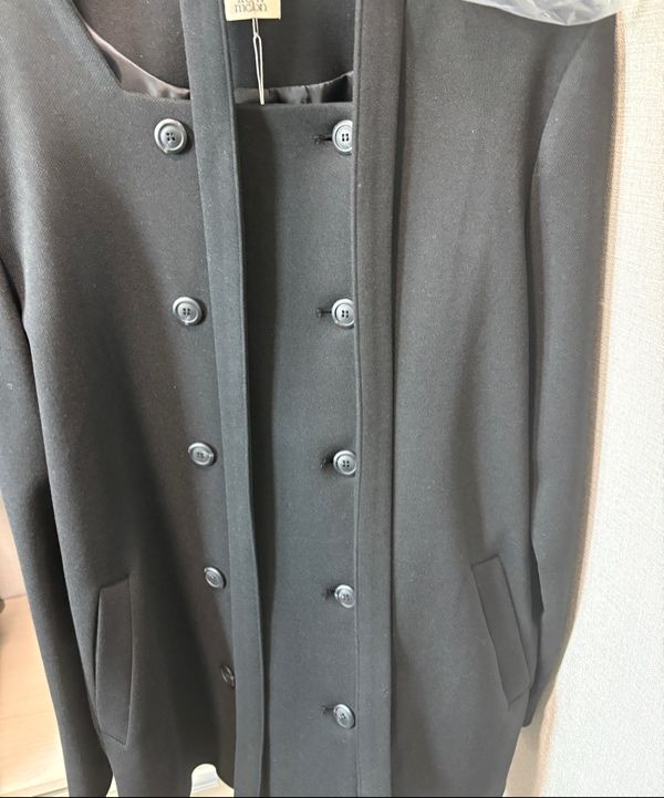 LETTER FROM MOON ♥ Toff Scarf Double Wool Jacket MUSINSA | LETTER FROM MOON Top Scarf Double Wool Jacket (Black)